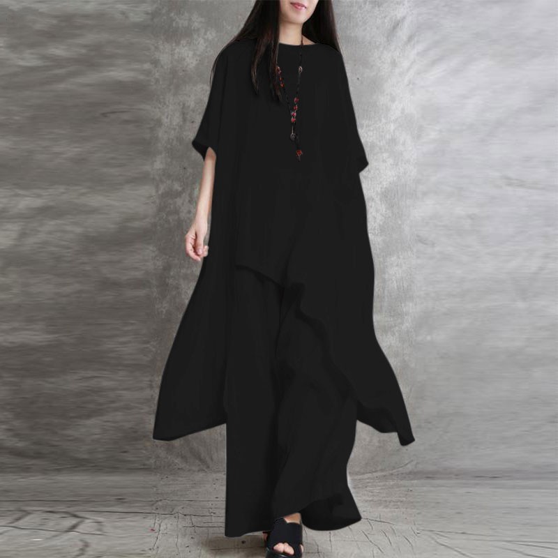 Women's Cotton Linen 2-piece S - Linen Pant Wide reseña y precio