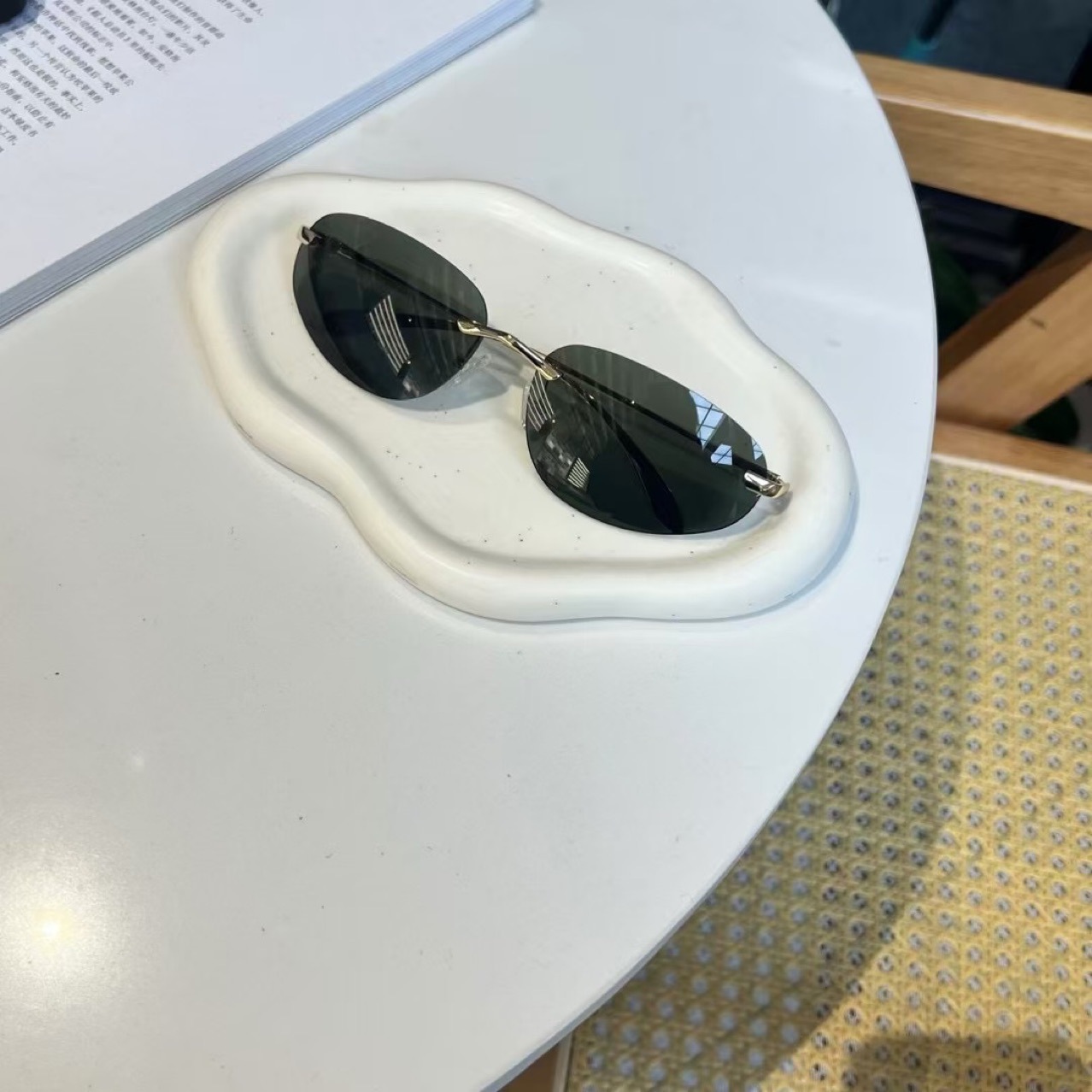 UV400 Rimless Shades, Cat Eye  - Sunglasses Cat Eye reseña y precio