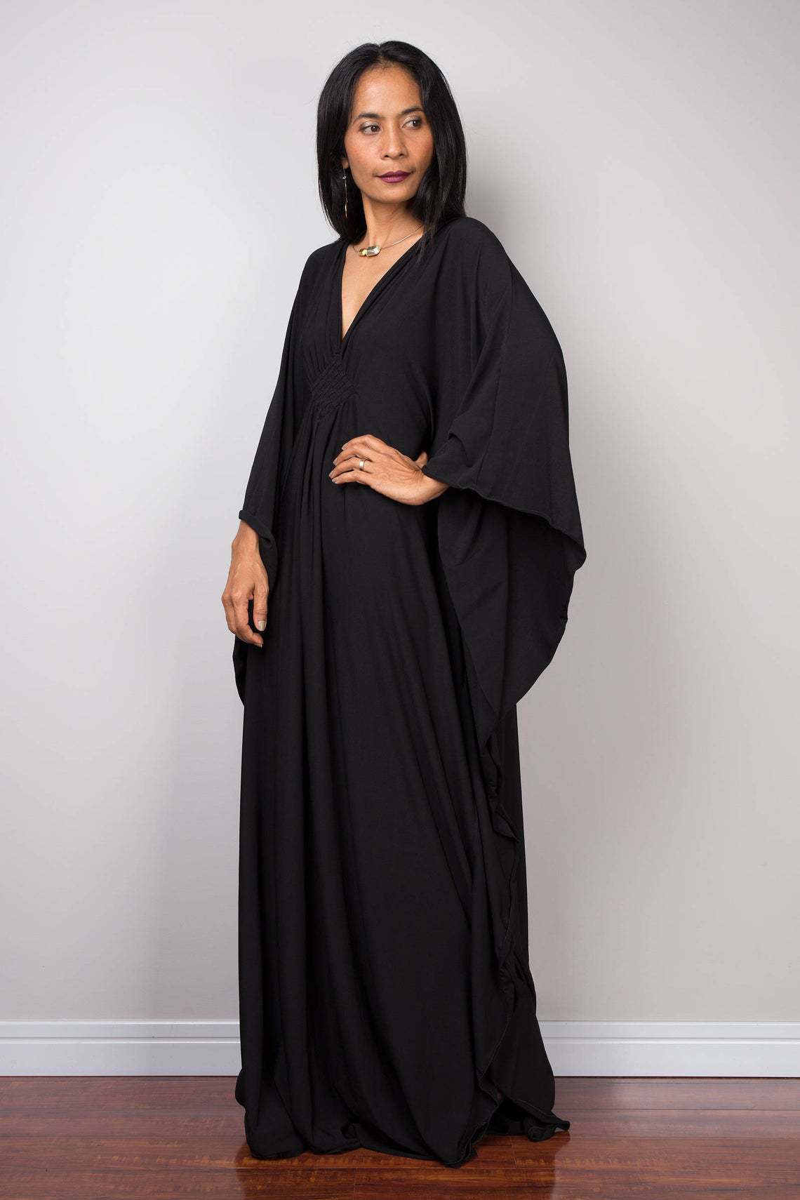 Women Solid Color Cover Up V N - Cover Up Kaftan reseña y precio