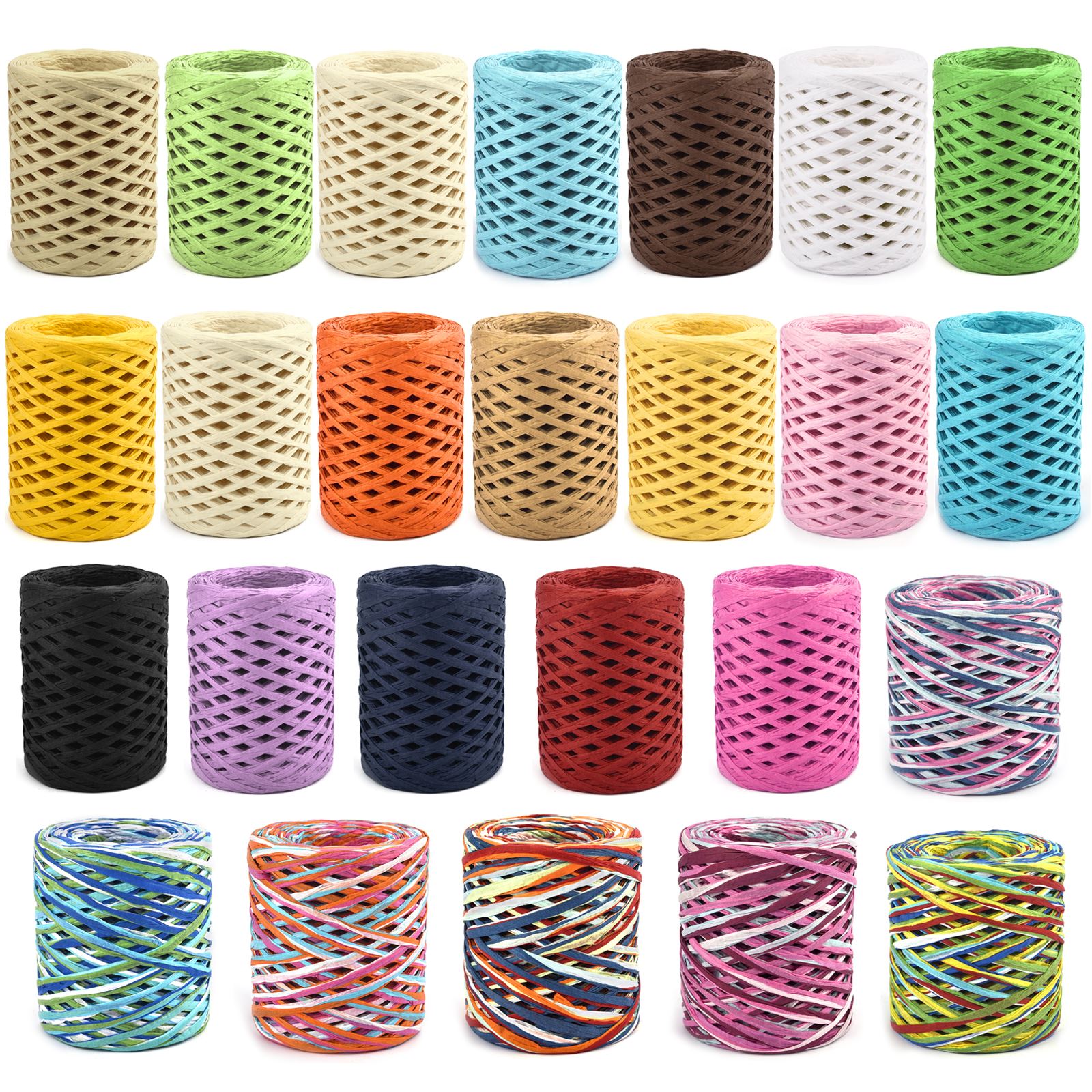 100M Natural Raffia Straw Yarn - Crochet Bag Raffia reseña y precio
