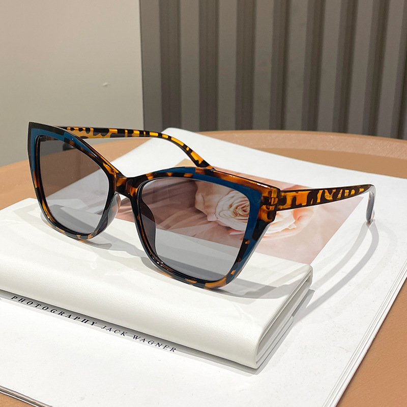 Women Color Block Cat Eye Eyeg - Sunglasses Cat Eye reseña y precio
