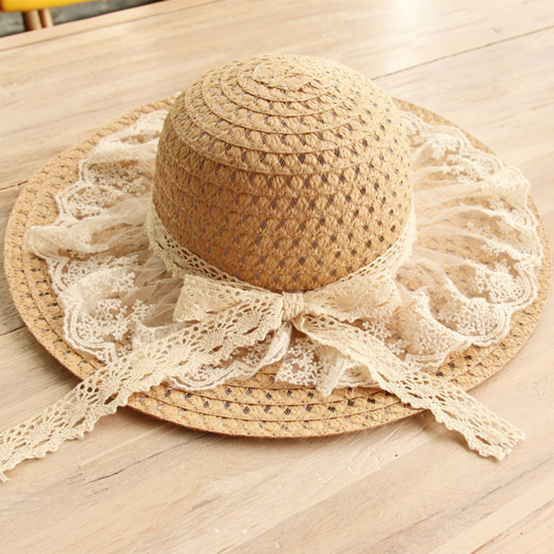 Women Lace Sun Hats For  Wide  - Hat Floppy Wide reseña y precio