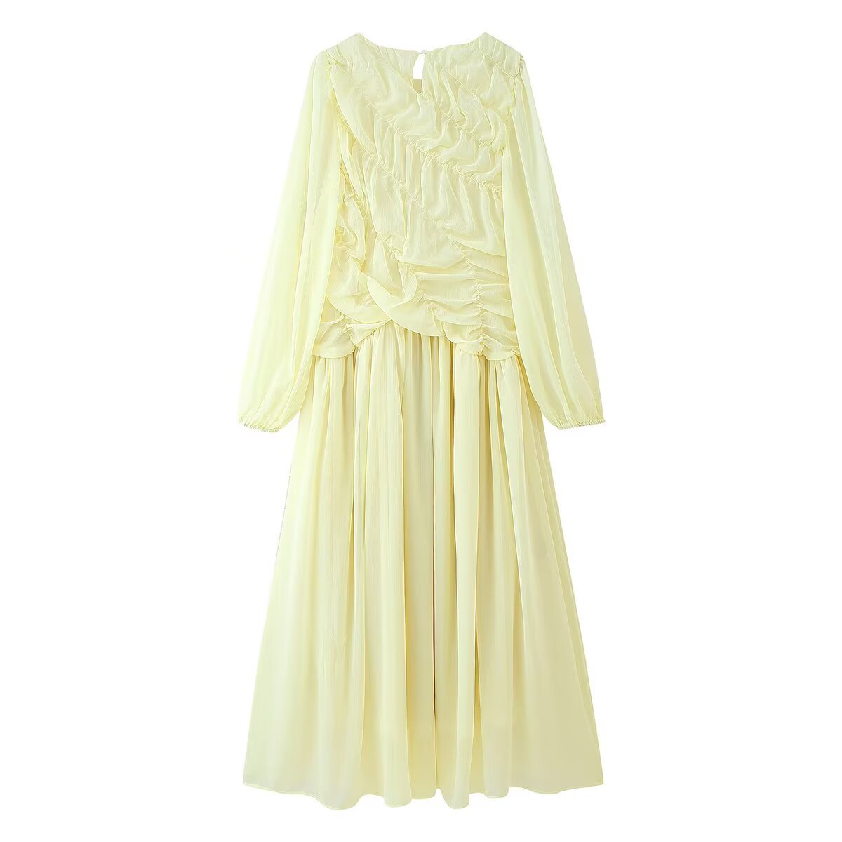 Autumn Long Sleeve Dresses 202 - Linen Dress Wrap reseña y precio