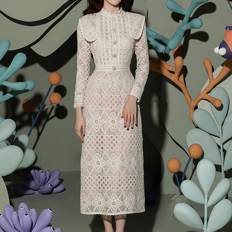 2025 New Temperament Hollow-ou - Linen Dress Wrap reseña y precio
