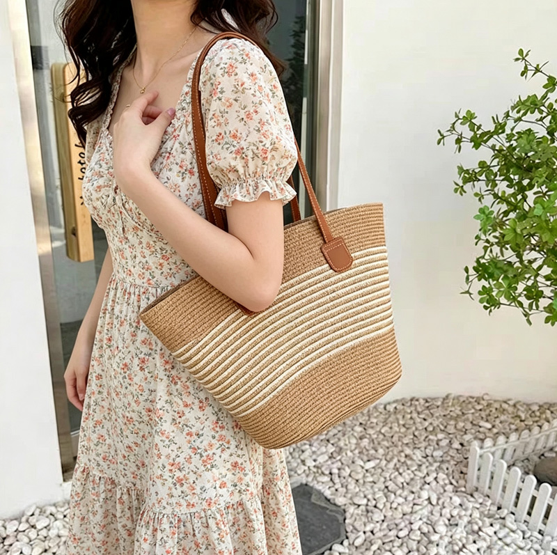 CLAREGQI  Women's Striped Stra - Tote Bag Beach reseña y precio