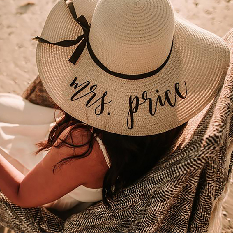 Personalized Custom Last Name  - Hat Floppy Wide reseña y precio