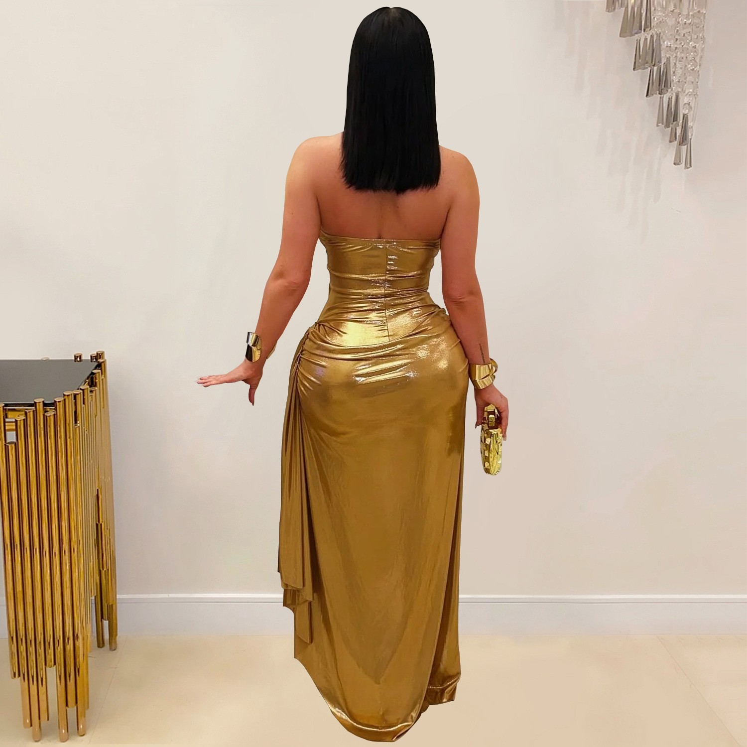 Wedding Guest Dress Evening Ha - Maxi Dress Halter reseña y precio