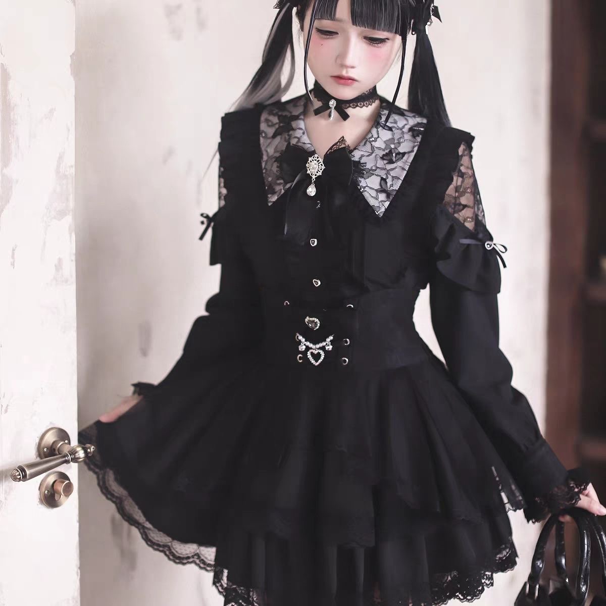 Harajuku Kawaii Skirt Sets Wom - Blouse Off Shoulder reseña y precio