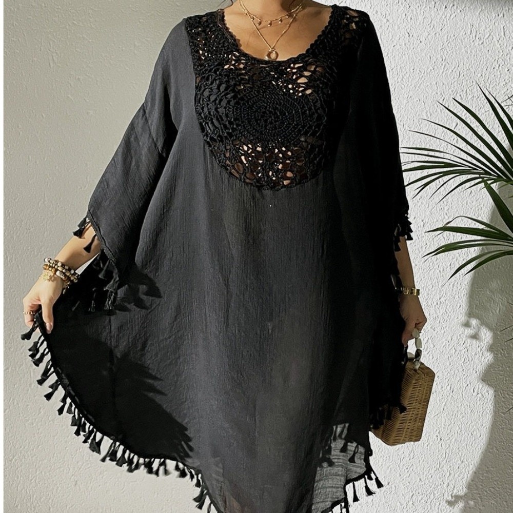 Square Neck Summer Sunscreen S - Cover Up Kaftan reseña y precio