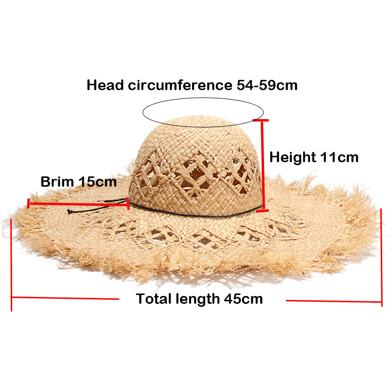 New Women Summer Natural Raffi - Hat Floppy Wide reseña y precio