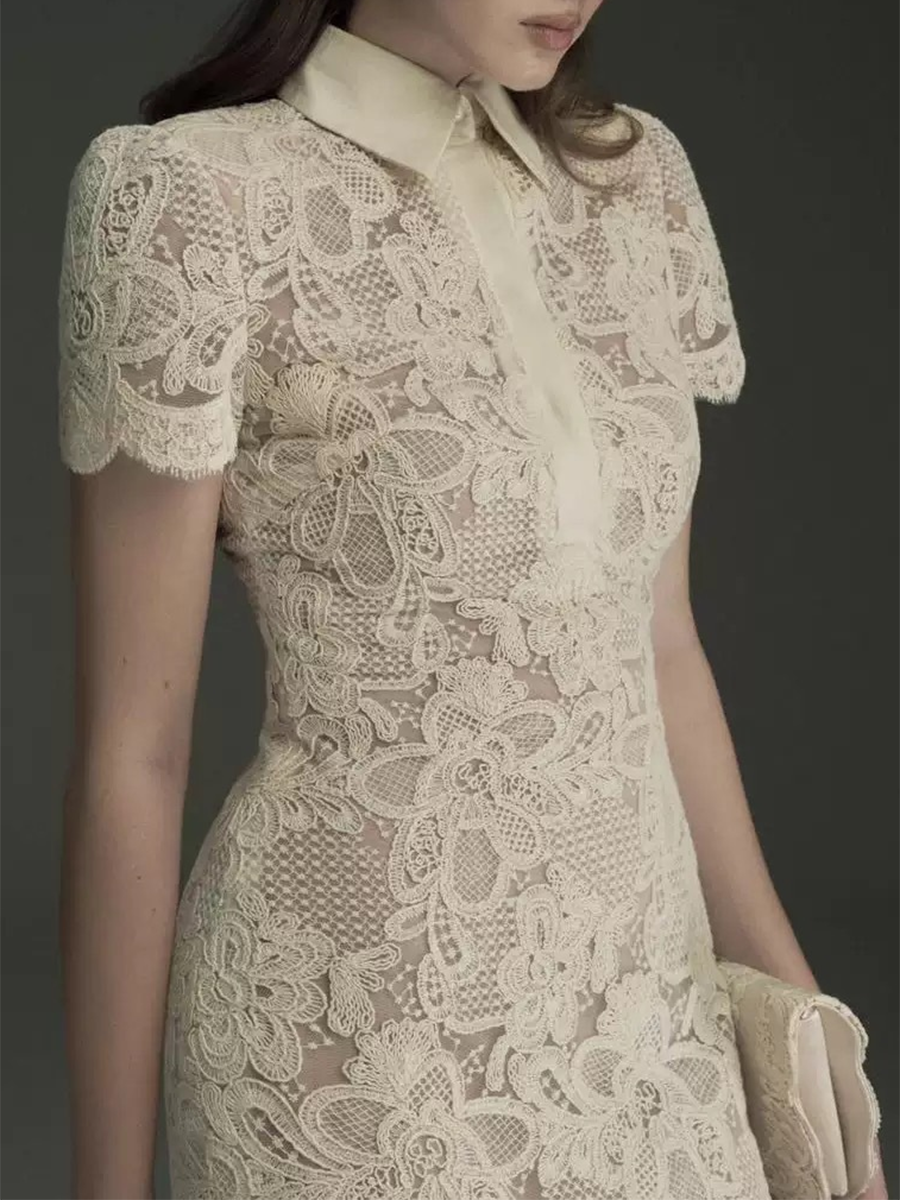 TWOTWINSTYLE Patchwork Lace Dr - Linen Dress Wrap reseña y precio