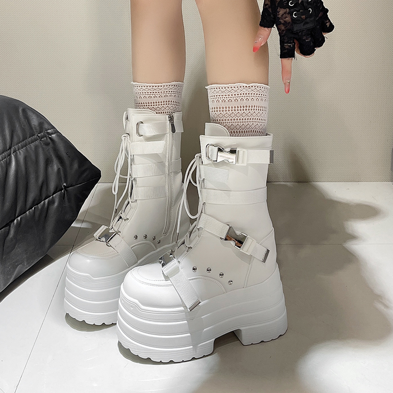 13.5CM,17CM Women Punk Boots A - Wedge Espadrille Women reseña y precio