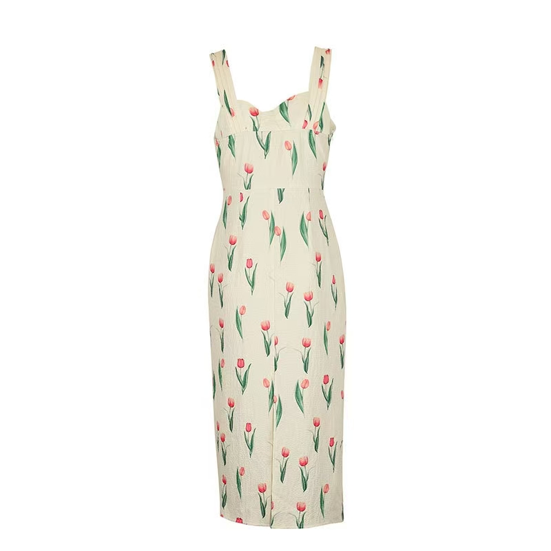 Fashionable Floral Print Crop  - Midi Skirt Floral reseña y precio