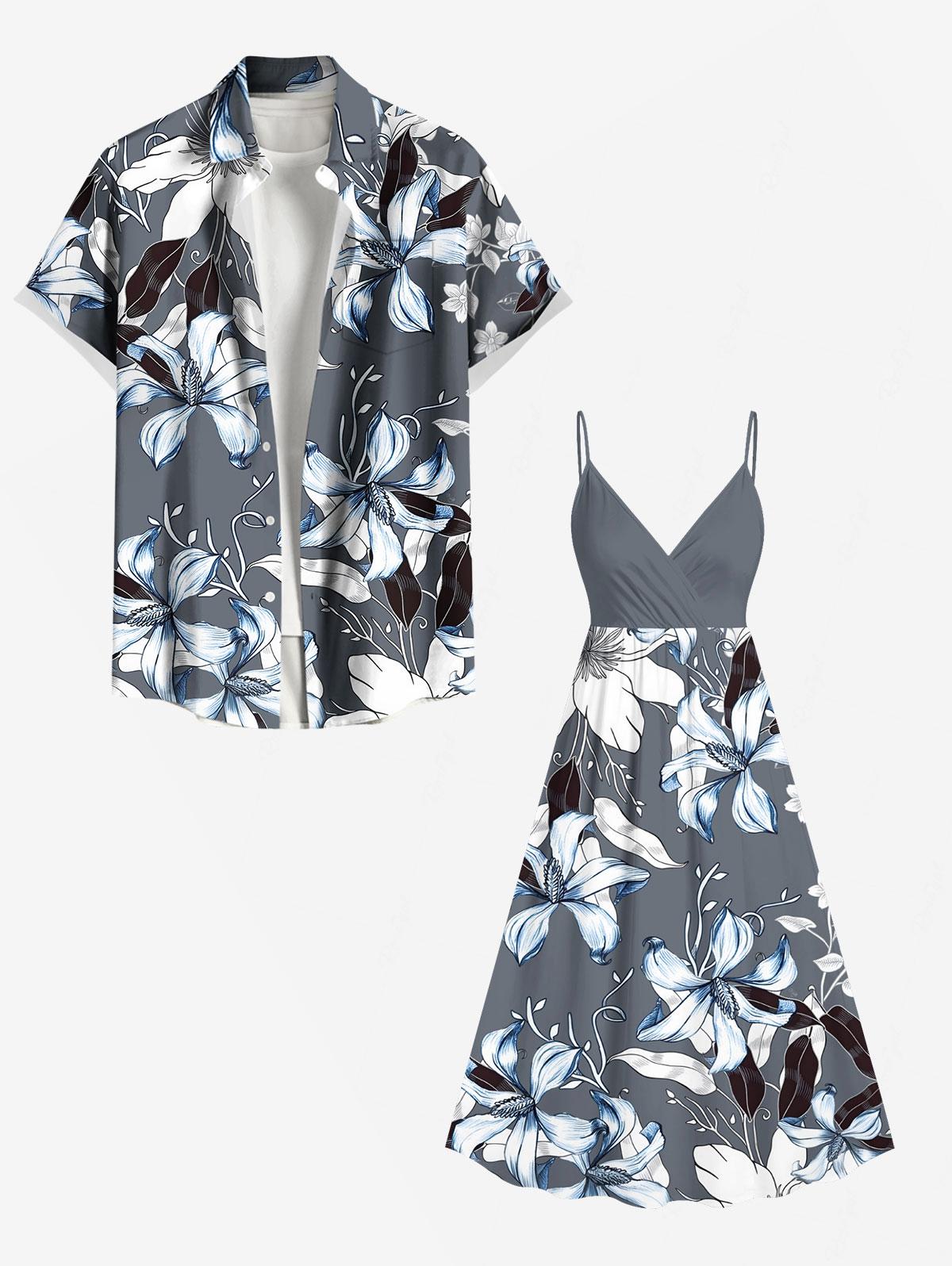 Flowers Leaf Printed Plus Size - Romper Floral Print reseña y precio