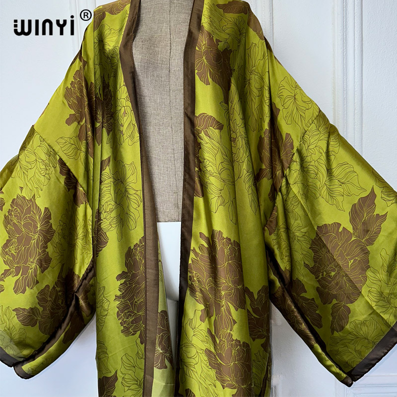 WINYI Africa boho print Kimono - Cover Up Kaftan reseña y precio