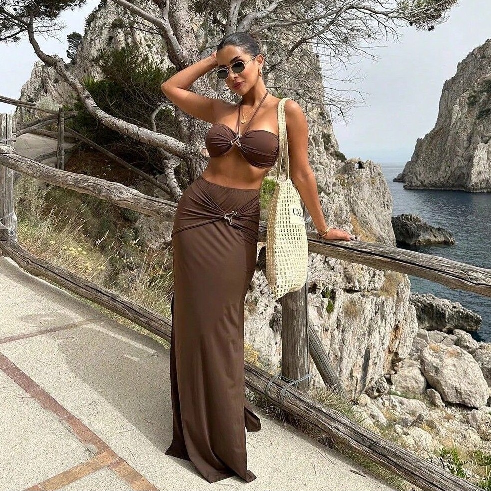 Women Sleeveless Tankini Bikin - Swimsuit Bikini Ruched reseña y precio
