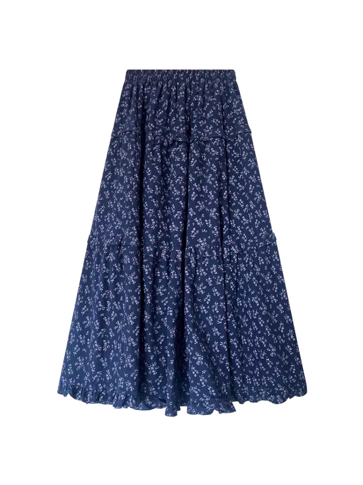plus Size Women's High Waist F - Midi Skirt Floral reseña y precio