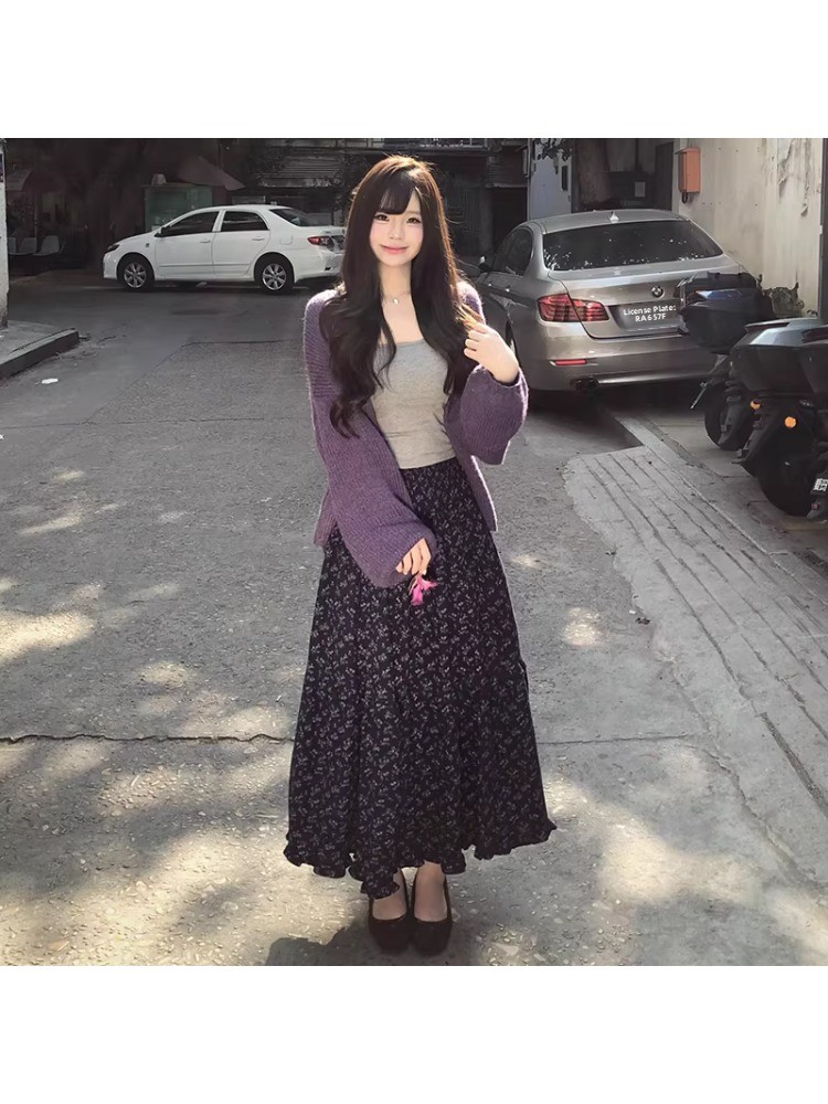 plus Size Women's High Waist F - Midi Skirt Floral reseña y precio