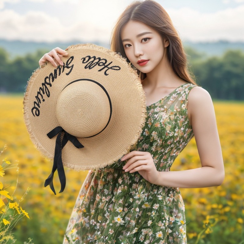 1pc Summer Floppy Beach Hats f - Hat Floppy Wide reseña y precio