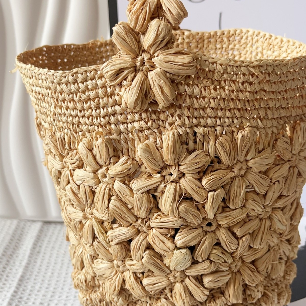 Women Summer Raffia Woven Buck - Crochet Bag Raffia reseña y precio