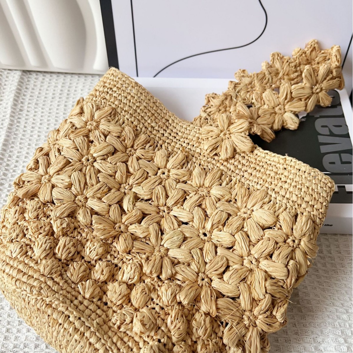 Women Summer Raffia Woven Buck - Crochet Bag Raffia reseña y precio