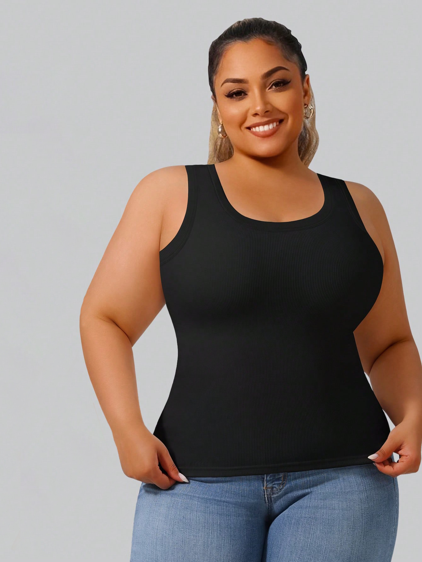 Plus Size Women's High Stretch - Crop Top Crochet reseña y precio