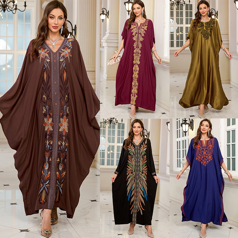 Women Embroidered Long Caftans - Cover Up Kaftan reseña y precio