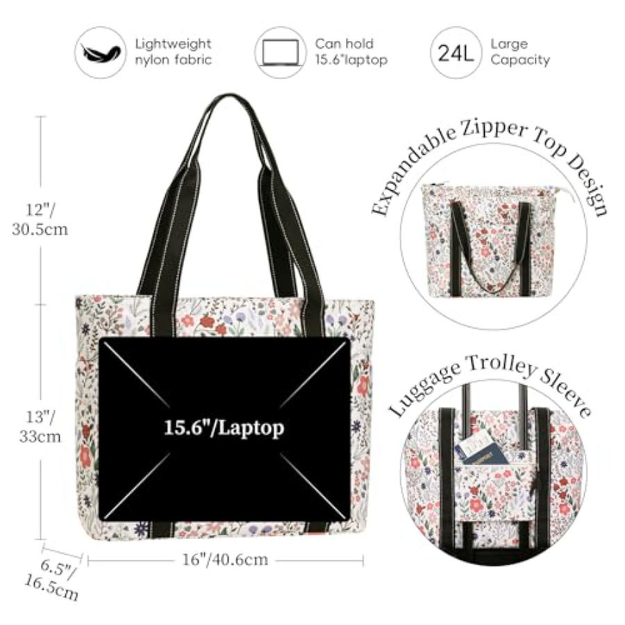 Tote Bag for Women with Laptop - Tote Bag Beach reseña y precio