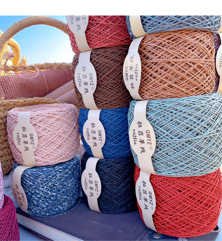 220M/Roll Washable Japanese Pl - Crochet Bag Raffia reseña y precio