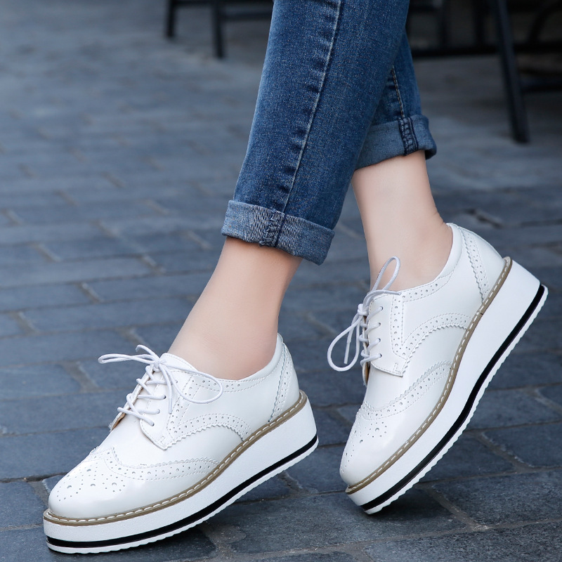 Women Loafers Shoes Leather Th - Wedge Espadrille Women reseña y precio