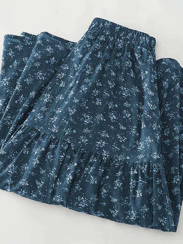 High Waist Floral Print Midi S - Midi Skirt Floral reseña y precio